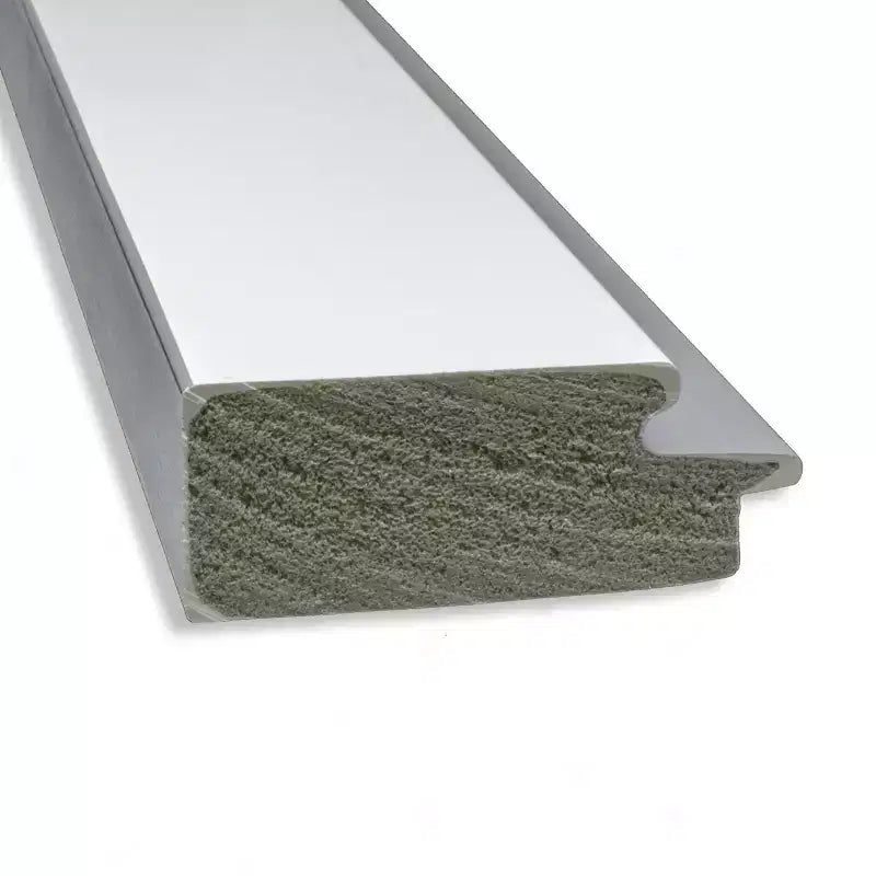 32" x 32" Non-Beveled Eva White Silver Wall Mirror, Modern Square, Includes Mounting Hardware