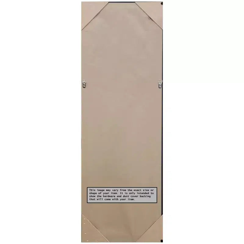 19" x 53" Non-Beveled Astor Champagne Full Length Door Mirror, Includes Mounting Hardware, Polystyrene Frame