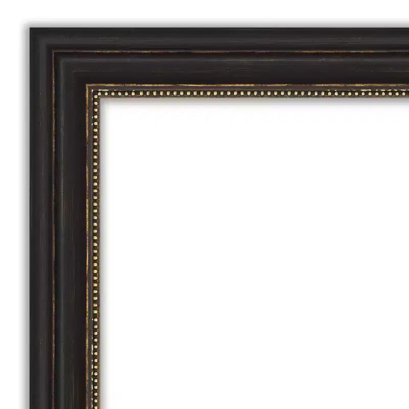42" x 31" Non-Beveled Accent Bronze Narrow Wall Mirror