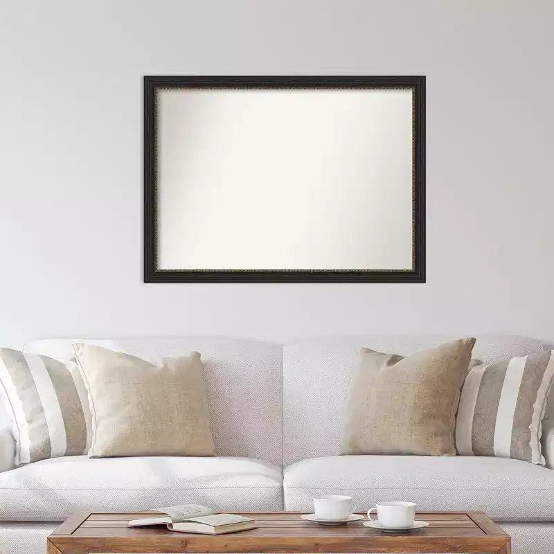 42" x 31" Non-Beveled Accent Bronze Narrow Wall Mirror