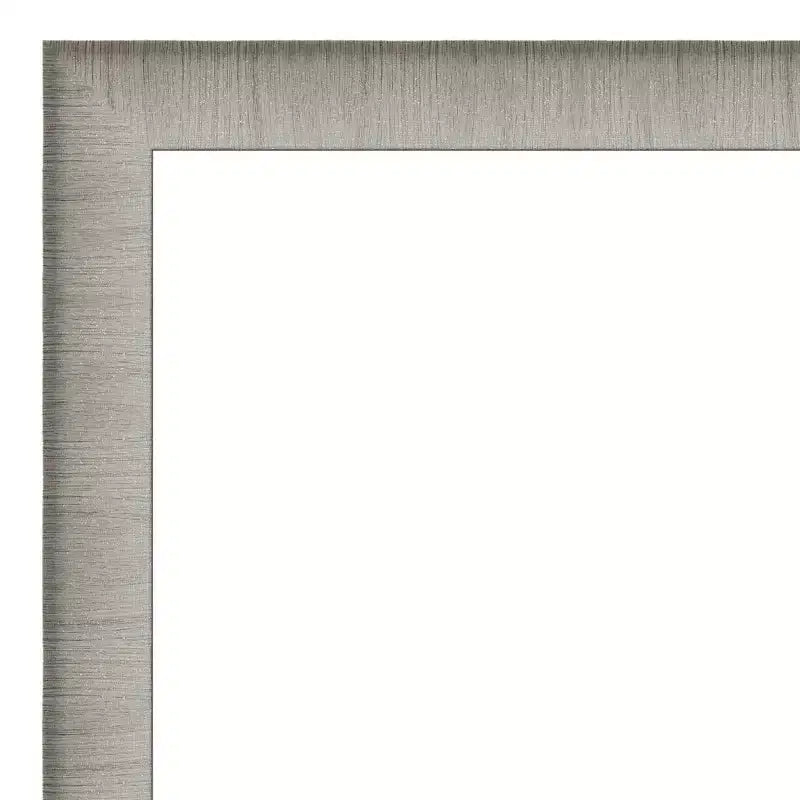 41" x 30" Elegant Narrow Wall Mirror for Bathroom, Pewter Finish, Includes Mounting Hardware