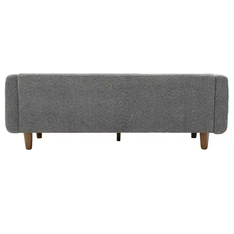 78.7" Modern Rubberwood Boucle Upholstered 3-Seater Sofa