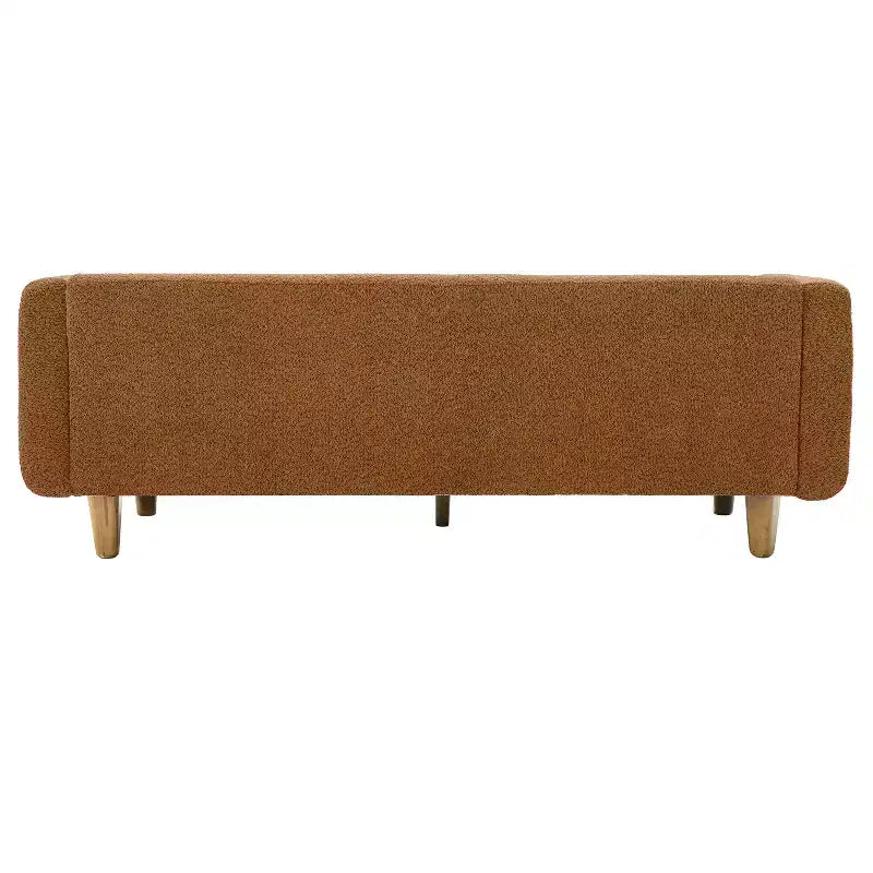 78.7" Modern Rubberwood Boucle Upholstered 3-Seater Sofa
