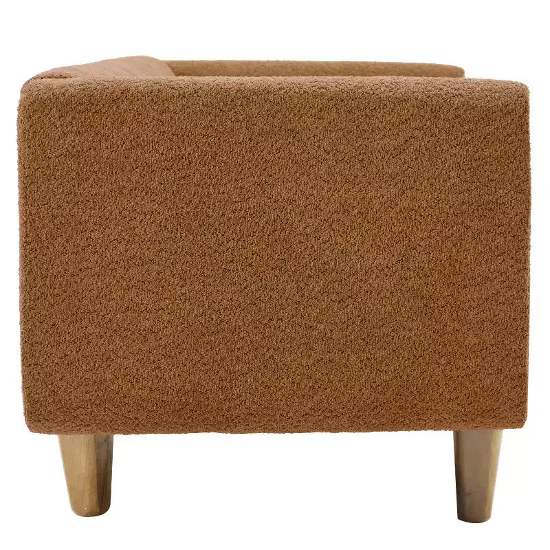 78.7" Modern Rubberwood Boucle Upholstered 3-Seater Sofa