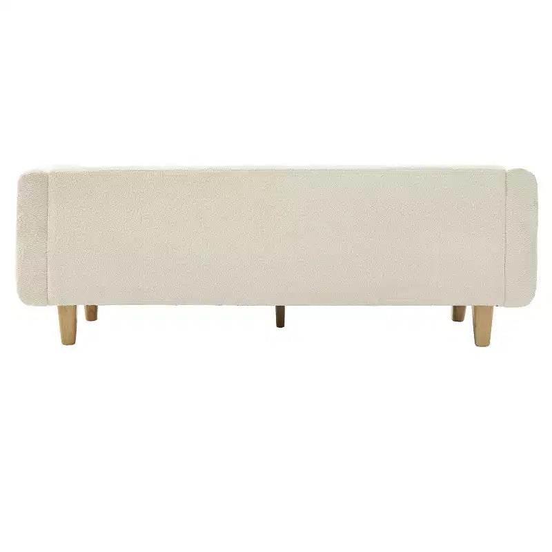 78.7" Modern Rubberwood Boucle Upholstered 3-Seater Sofa