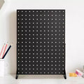 Pegboard Display Stand, Tabletop Accessories Rack Organizer, Thickened Cold-Rolled Steel Peg Board Panel, Black, 4PCS