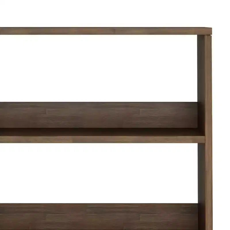63.8" Tall Bookcase with Hairpin Legs & Drawer — Industrial Design, Acacia Wood