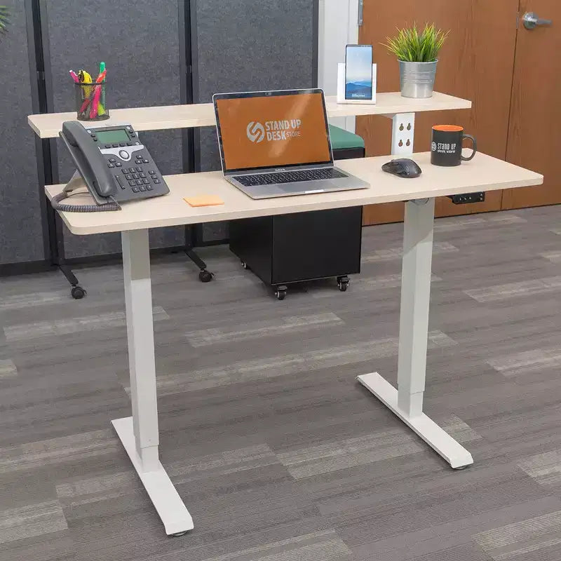 Programmable Electric Two-Tier Compact Standing Desk (48" Wide)
