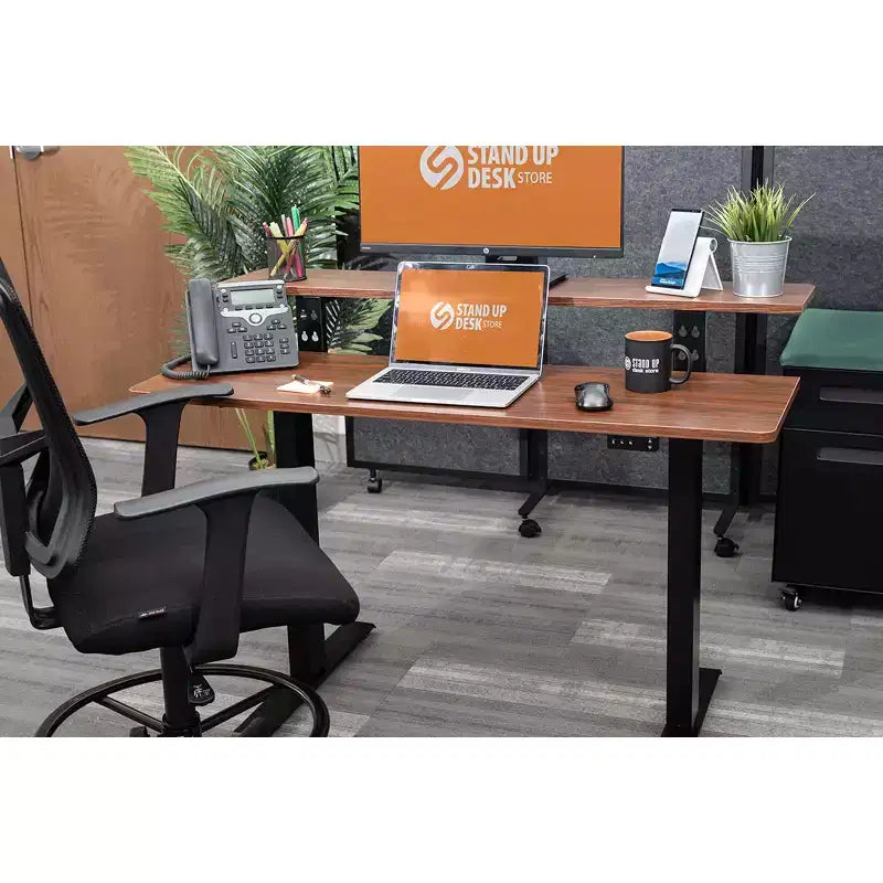 Programmable Electric Two-Tier Compact Standing Desk (48" Wide)