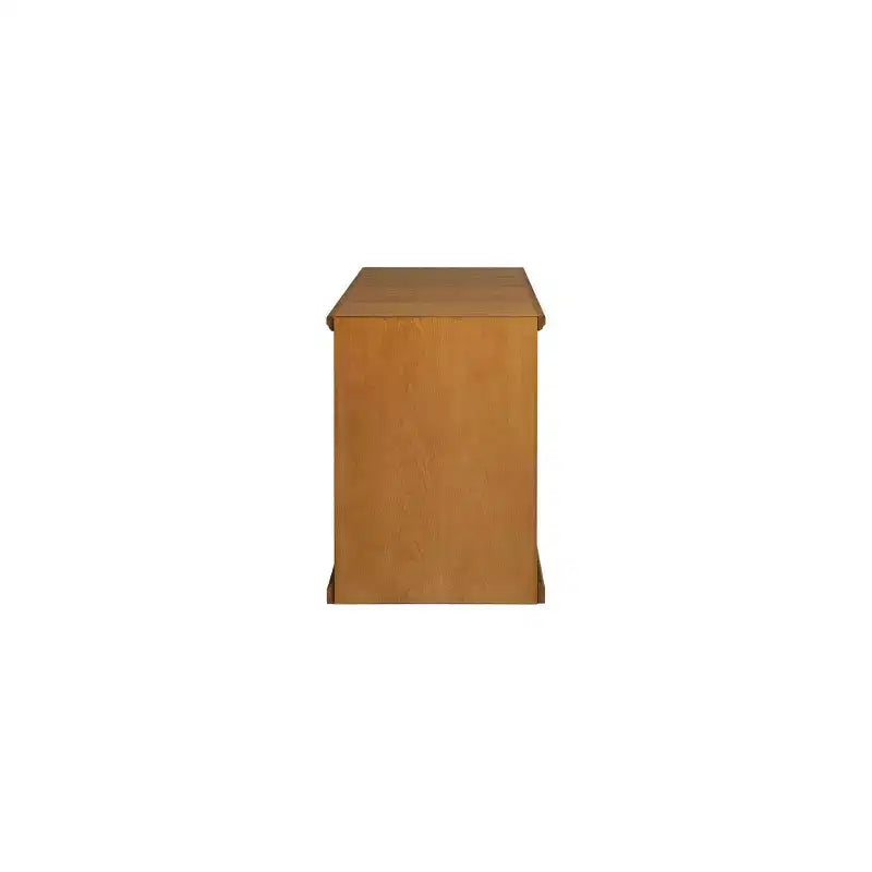 2 Drawer Narrow File Cabinet, Solid Wood, No Assembly Required
