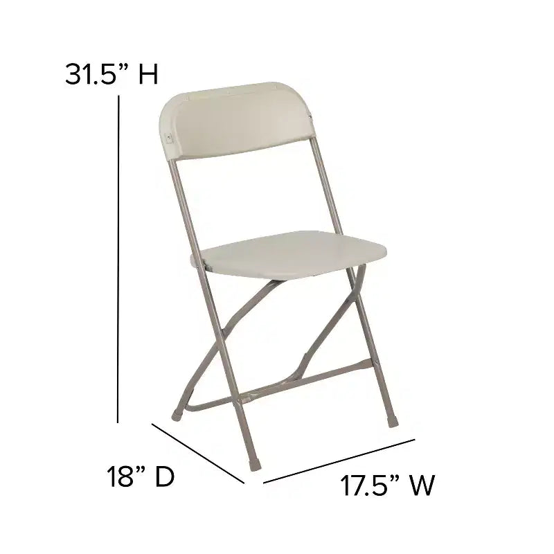 650 lb. Capacity Premium Home and Event Plastic Folding Chair (4 Pack)