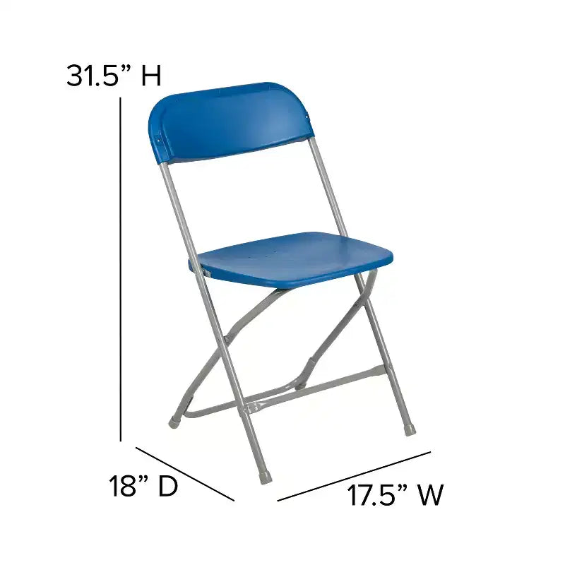 650 lb. Capacity Premium Home and Event Plastic Folding Chair (4 Pack)