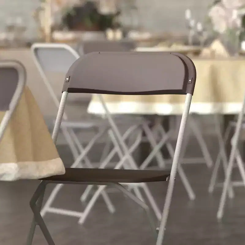 650 lb. Capacity Premium Home and Event Plastic Folding Chair (4 Pack)