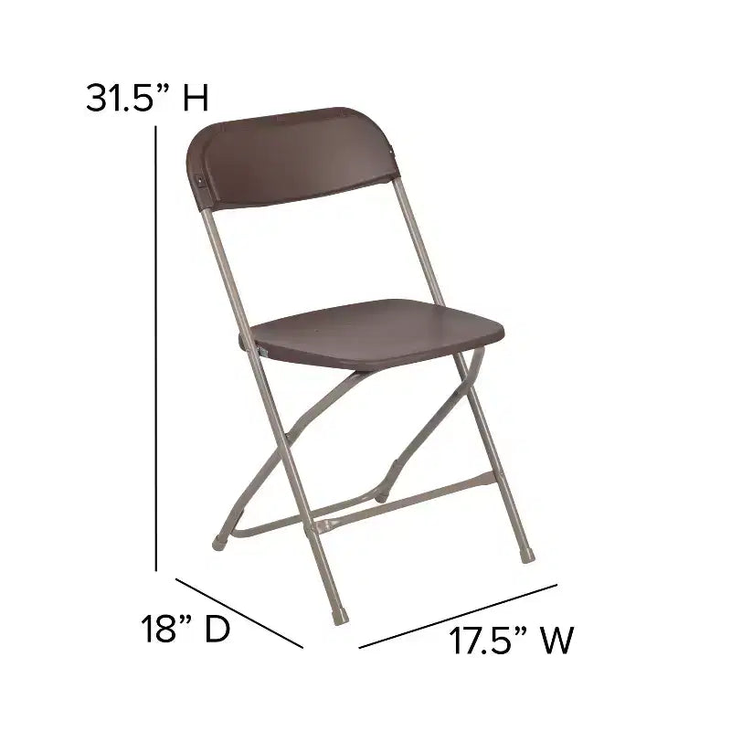 650 lb. Capacity Premium Home and Event Plastic Folding Chair (4 Pack)