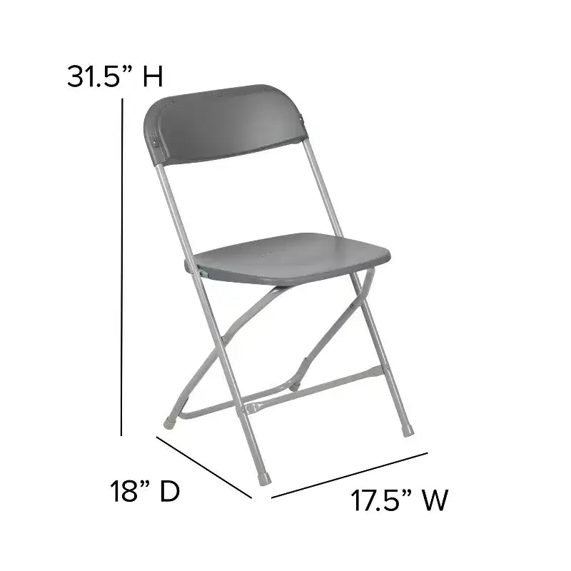650 lb. Capacity Premium Home and Event Plastic Folding Chair (4 Pack)