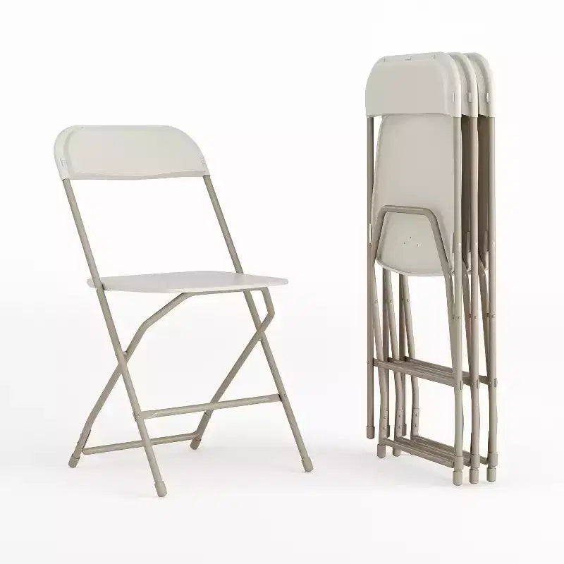650 lb. Capacity Premium Home and Event Plastic Folding Chair (4 Pack)