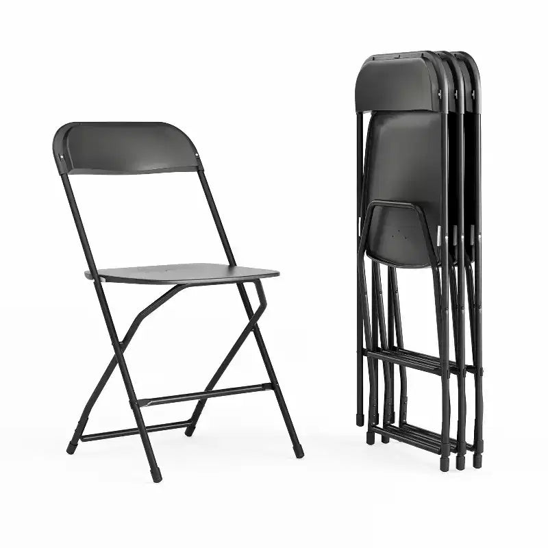 650 lb. Capacity Premium Home and Event Plastic Folding Chair (4 Pack)