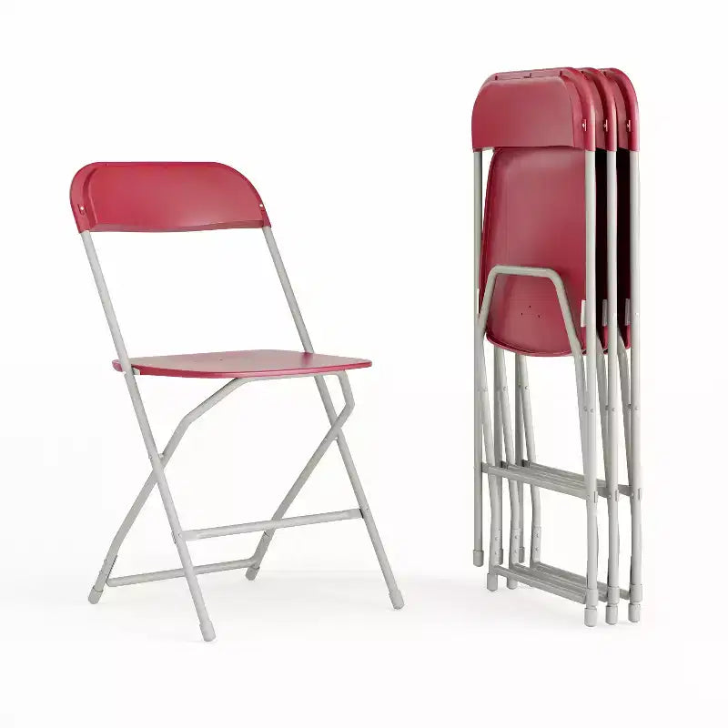 650 lb. Capacity Premium Home and Event Plastic Folding Chair (4 Pack)