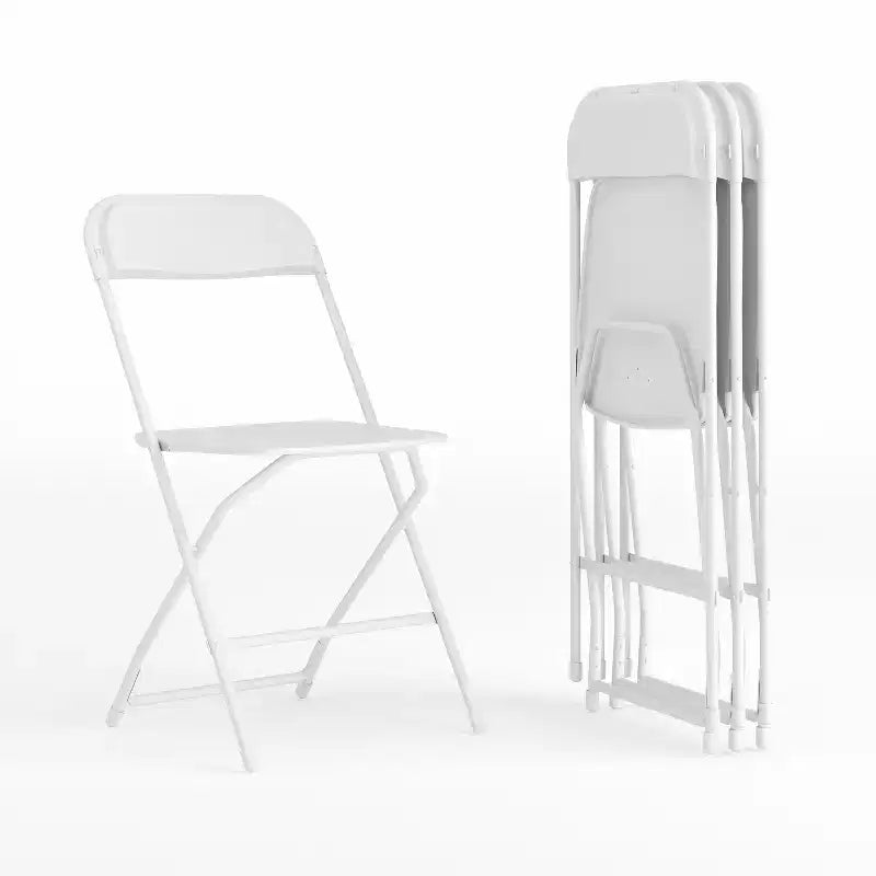 650 lb. Capacity Premium Home and Event Plastic Folding Chair (4 Pack)