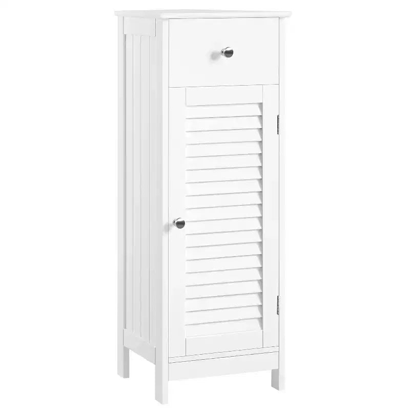 Bathroom Floor Cabinet with Drawer and Single Shutter Door