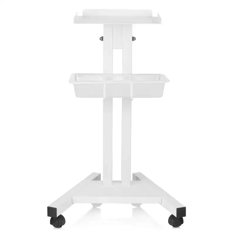 Rolling Equipment Cart, Salon Trolley Stand, White