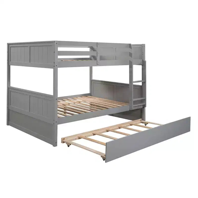 Full Over Full Bunk Bed with Twin Size Trundle