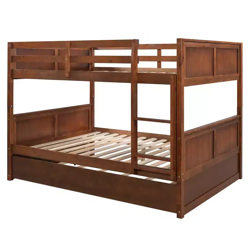 Full Over Full Bunk Bed with Twin Size Trundle