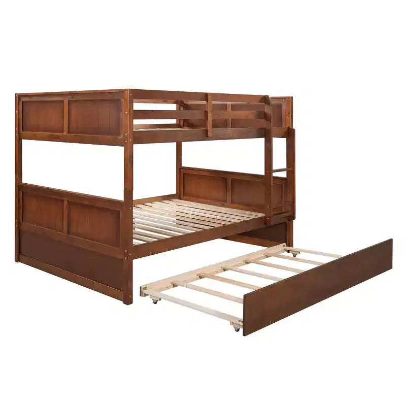Full Over Full Bunk Bed with Twin Size Trundle