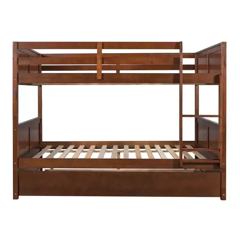 Full Over Full Bunk Bed with Twin Size Trundle