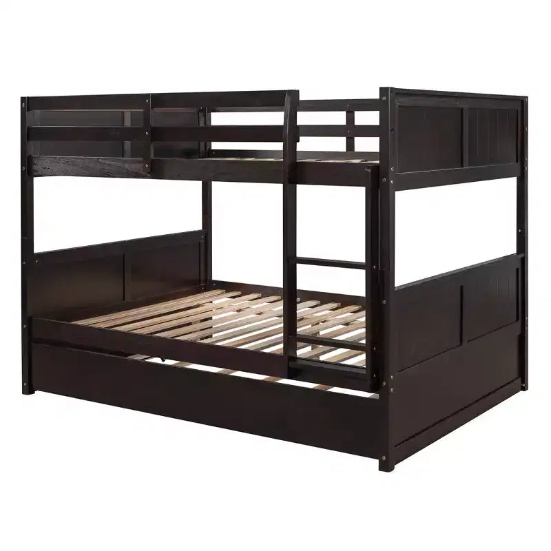 Full Over Full Bunk Bed with Twin Size Trundle