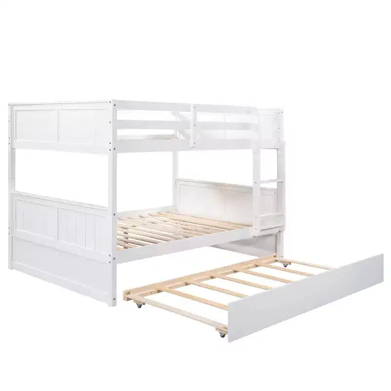 Full Over Full Bunk Bed with Twin Size Trundle