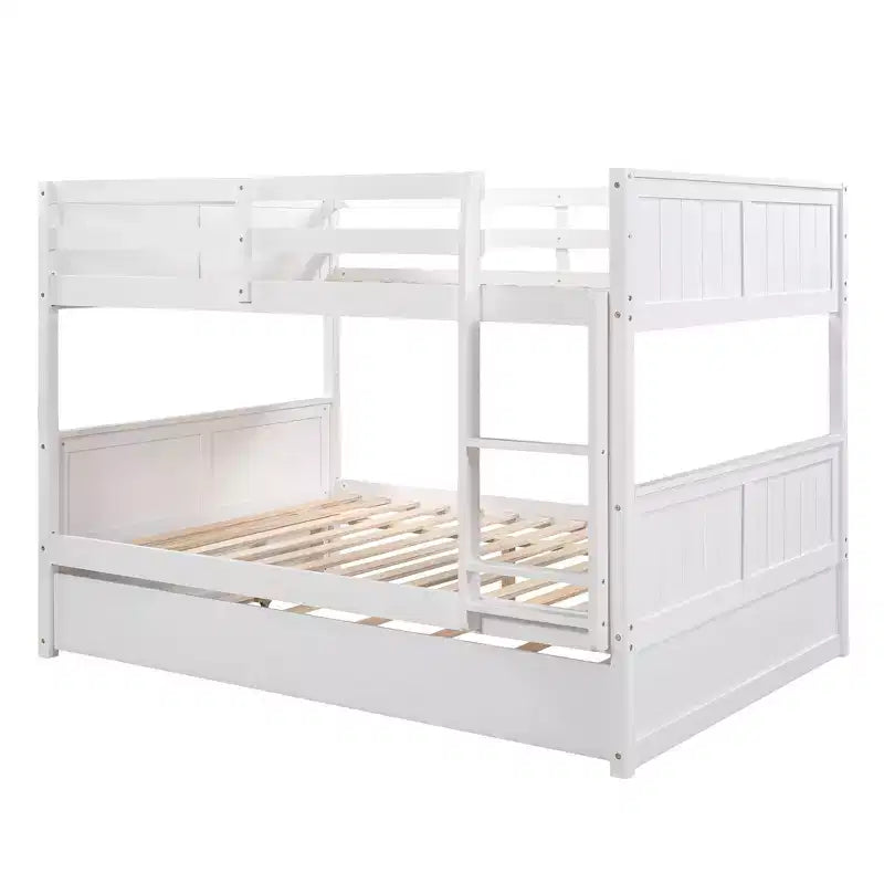 Full Over Full Bunk Bed with Twin Size Trundle