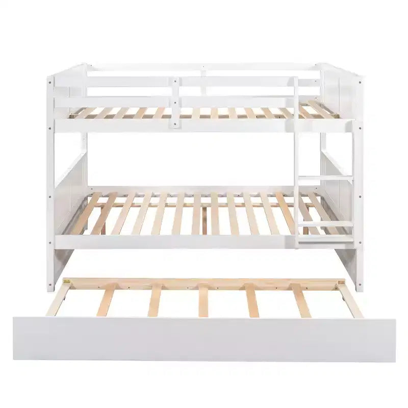 Full Over Full Bunk Bed with Twin Size Trundle