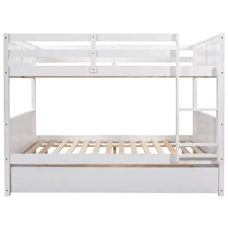 Full Over Full Bunk Bed with Twin Size Trundle