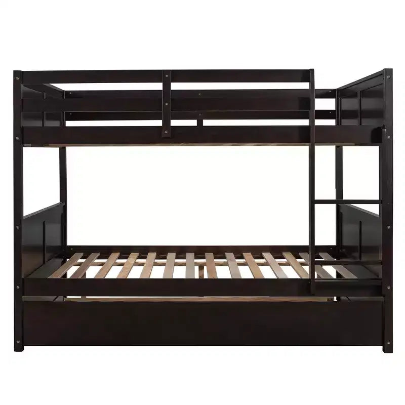 Full Over Full Bunk Bed with Twin Size Trundle