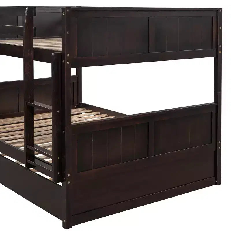 Full Over Full Bunk Bed with Twin Size Trundle