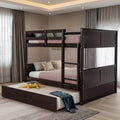 Full Over Full Bunk Bed with Twin Size Trundle-ModernLuxe