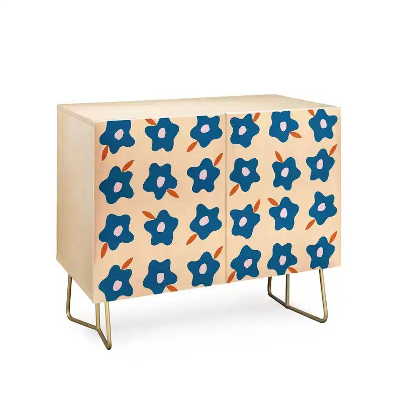 Wonky Spring Flowers Credenza