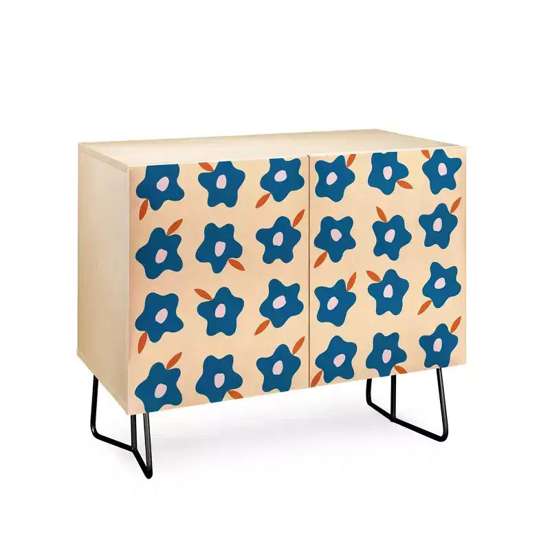 Wonky Spring Flowers Credenza