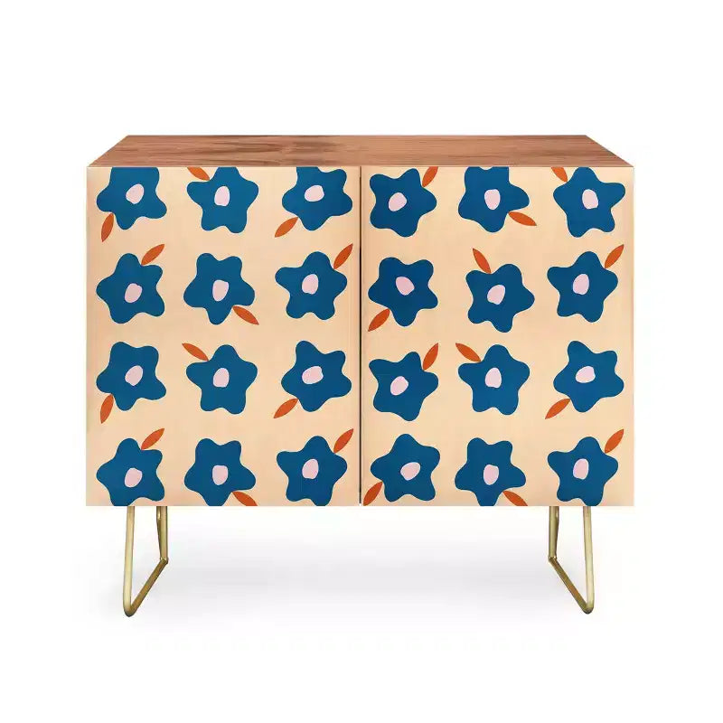 Wonky Spring Flowers Credenza