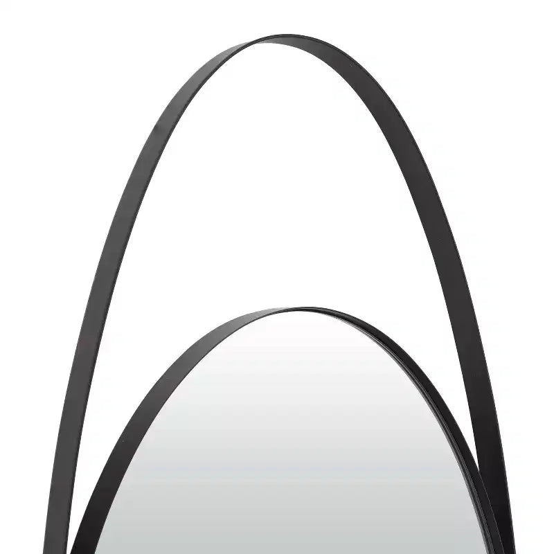 Metal Oval Wall Mirror