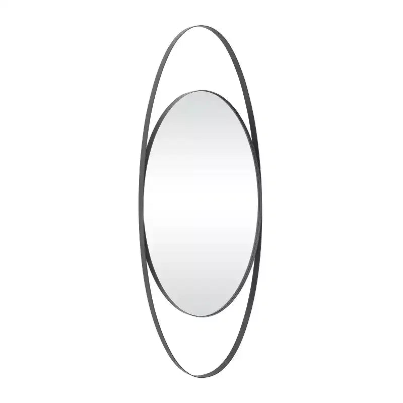 Metal Oval Wall Mirror