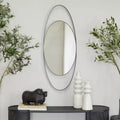Metal Oval Wall Mirror
