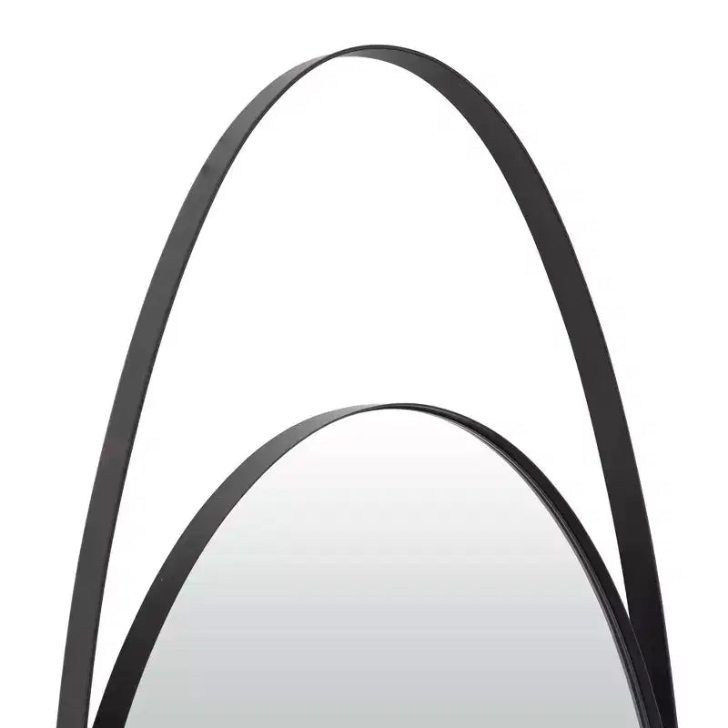 Metal Oval Wall Mirror