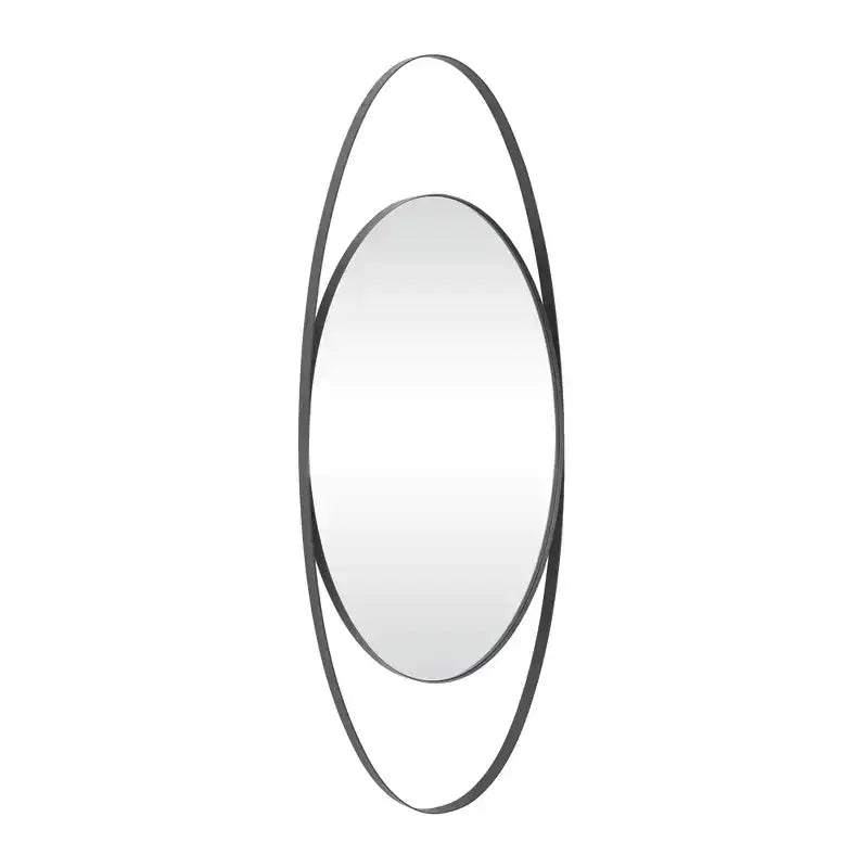 Metal Oval Wall Mirror